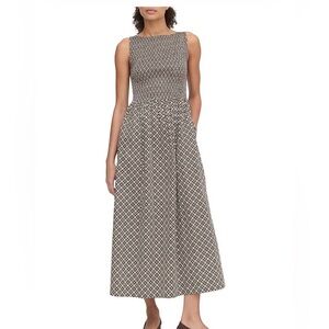 BNWT Hill House Cosima Nap Dress in Chocolate Lattice Size XS $125